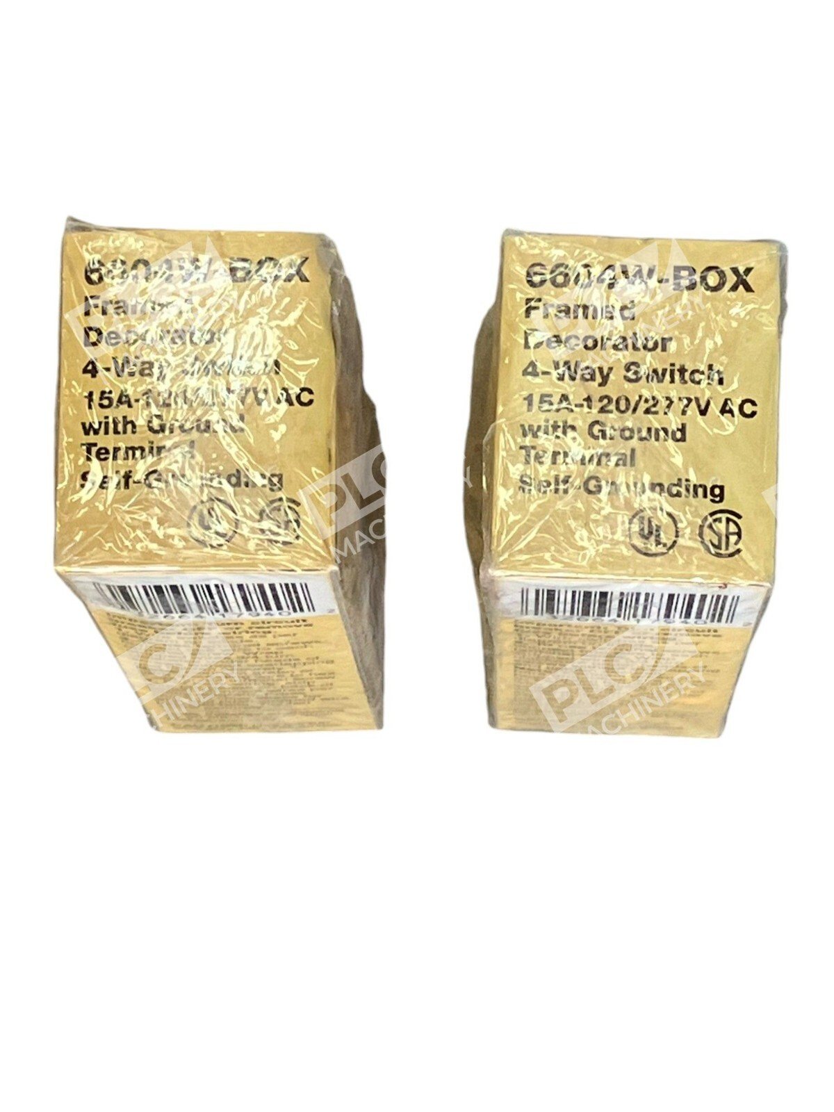 Eagle White Framed Decorator 4-Way Switch 15A 120/277VAC 6604W-BOX (lot of 2)