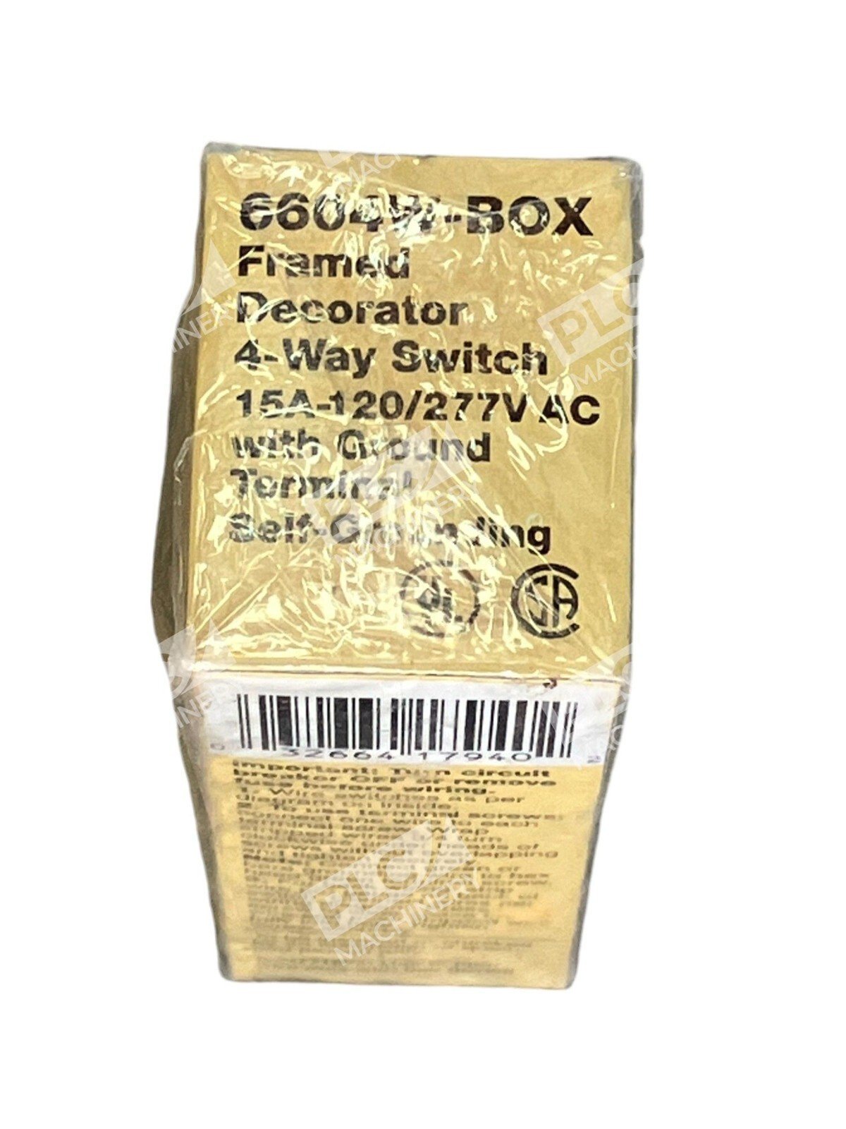 Eagle White Framed Decorator 4-Way Switch 15A 120/277VAC 6604W-BOX (lot of 2) - Image 2