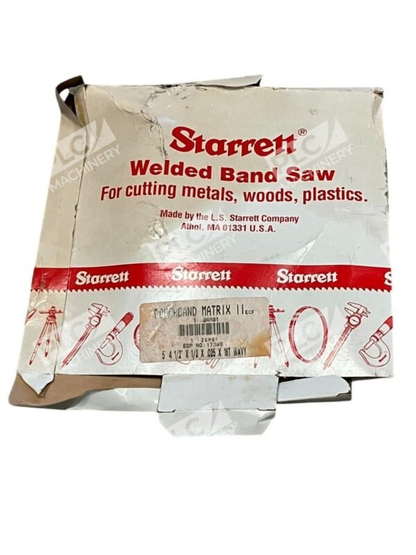 Starrett 17395 5'-4-1/2"X1/2"X.025"X18TWavy Bandsaws Powerband Matrix II 1 2GM81