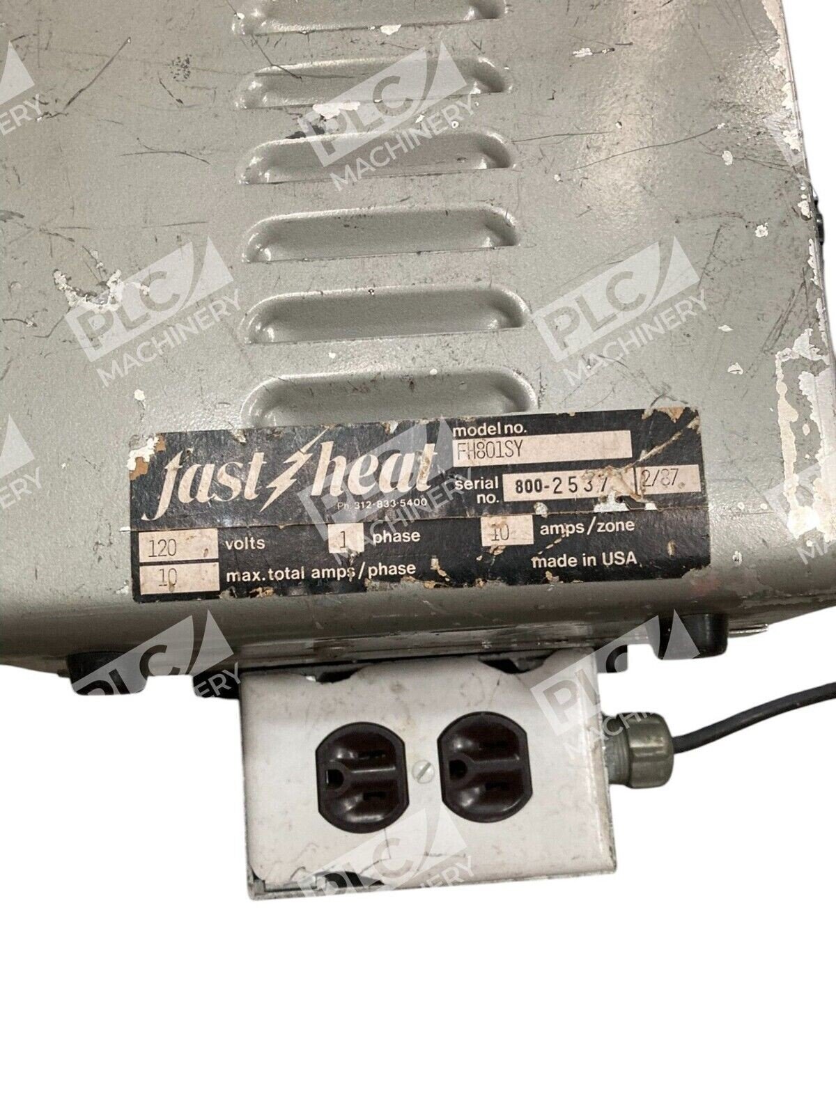 Fast Heat 120V 10A/Ph 1Ph 10A/Zone 0-100 Variable Autotransformer FH801SY - Image 2