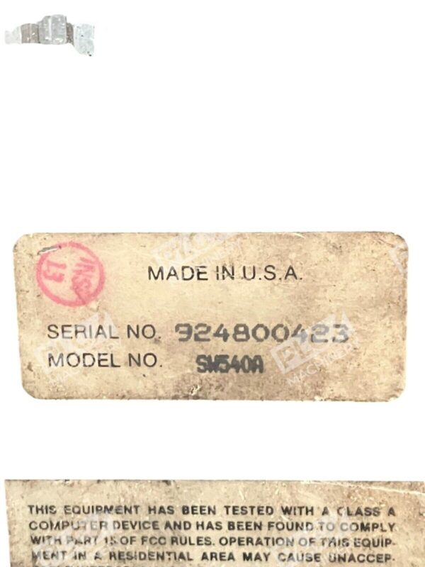 Black Box Code Operated Matrix Switch SW540A - Image 4