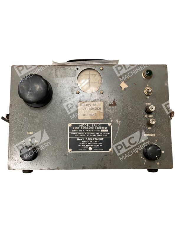 Triumph US Navy Bureau of Ships Audio Oscillator Model LAJ-2