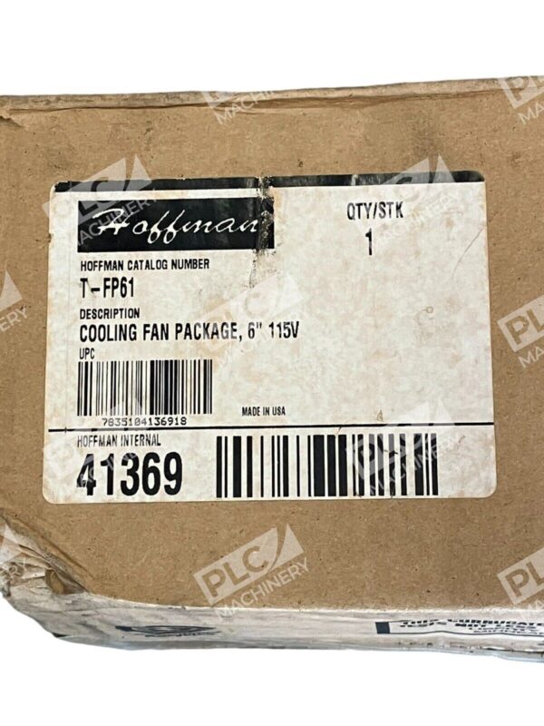 Hoffman 41369 Cooling Fan Package 6" 115V T-FP61