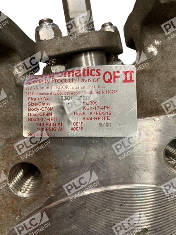 Contromatics QFII Nibco LCS 6822 1" CF8M KEY-17-4PH Butterfly Valve 2301-2220 - Image 3