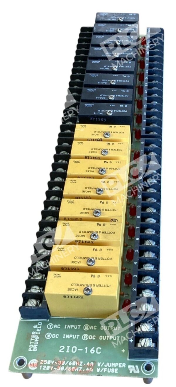 Potter & Brumfield P&B 40E1268 870401 I/O Module With Relays 2IO-16C