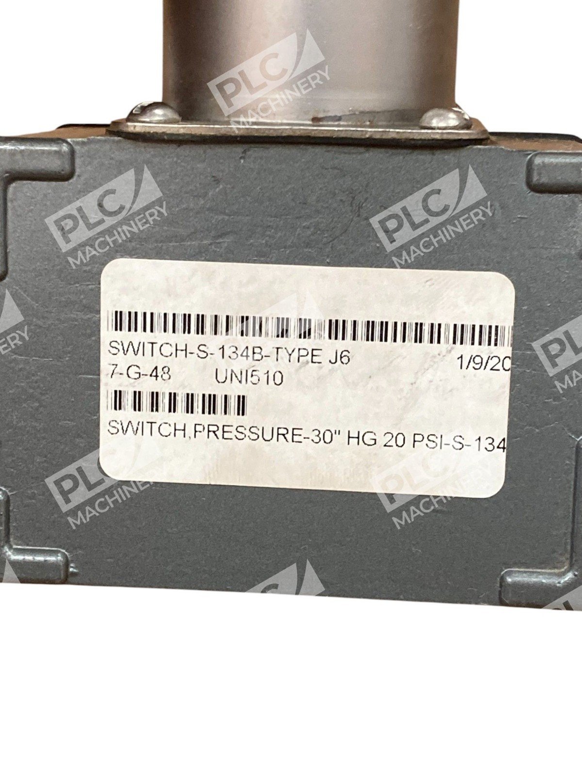 United Electric UE 15A 30"HGV-20 PSI 25PSI 172kPa Pressure Switch J6-S134B - Image 4