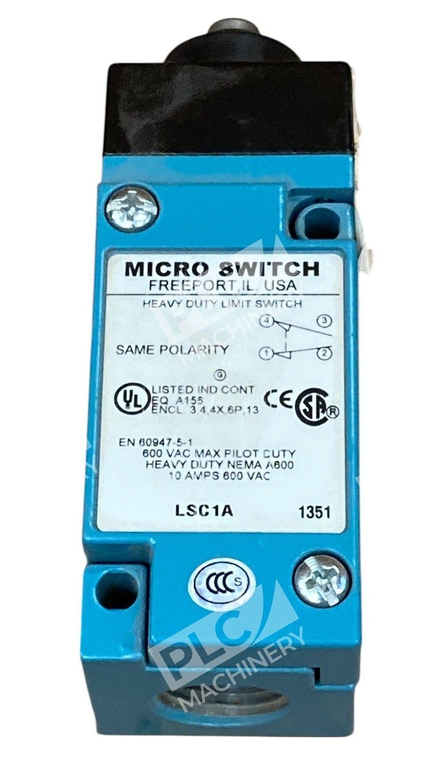 Micro Switch 1351 600VAC 10A Same Polarity Heavy Duty Limit Switch LSC1A