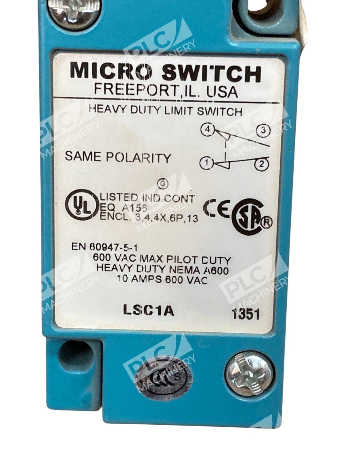 Micro Switch 1351 600VAC 10A Same Polarity Heavy Duty Limit Switch LSC1A - Image 4