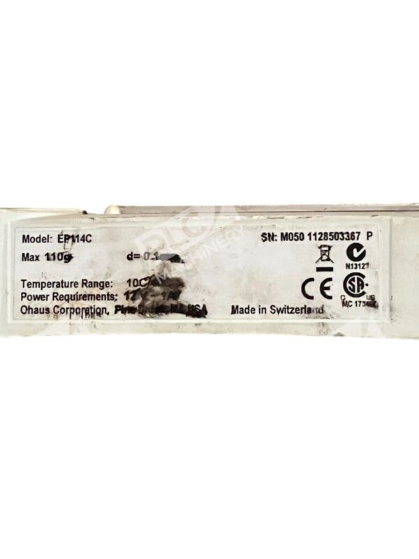 Ohaus EP114C Explorer Pro Analytical 110g Balance Scale - Image 8