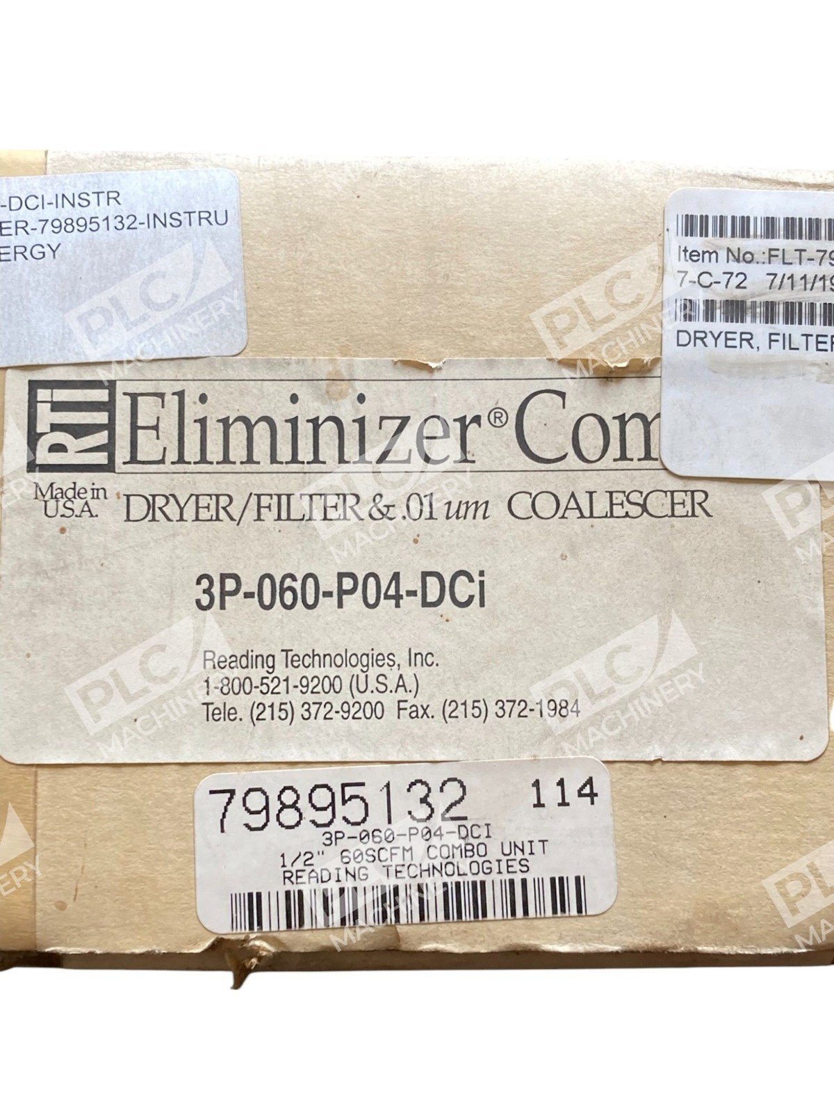 RTi Eliminizer Combo Dryer Filter & 0.01um Coalescer 3P-060-P04-DCi - Image 2
