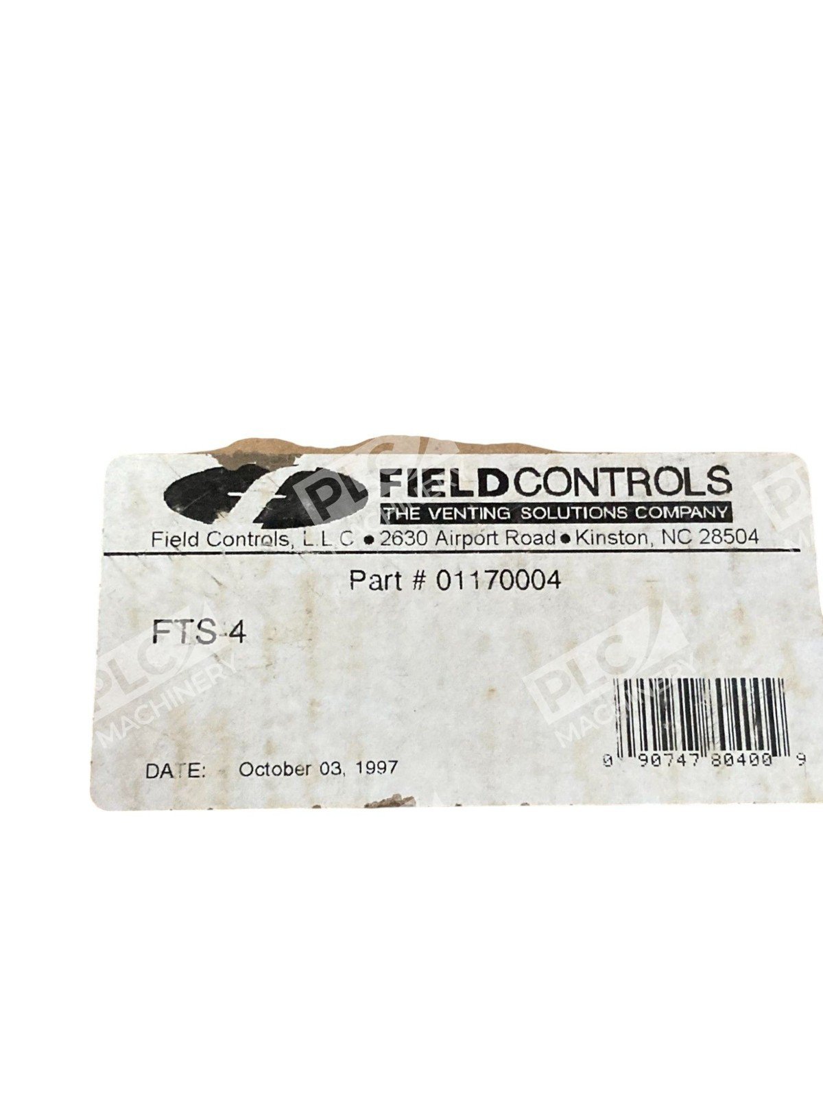 Field Controls 3514000 FTS 4 Thermal Safety Switch Draft Control 01170004 - Image 2