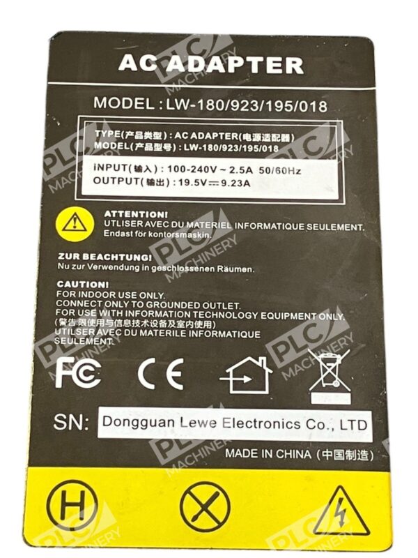 Dongguan Lewe Electronics AC Adapter LW-180/923/195/018 - Image 2