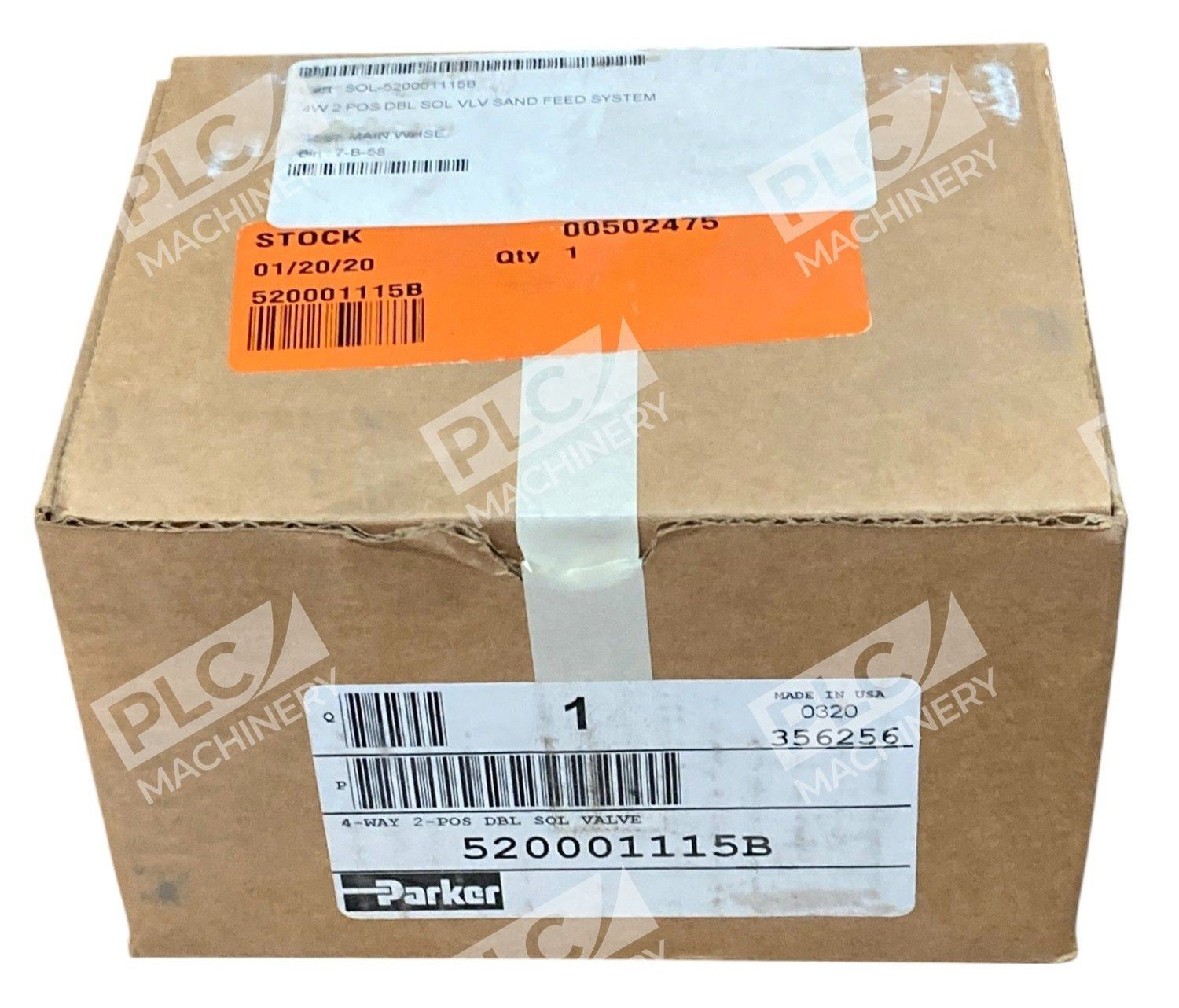 Parker 7C111P3 150PSI 4-Way 2-Pos Double Solenoid Valve 520001115B