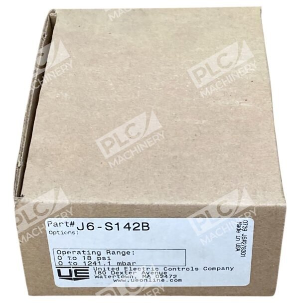 United Electric UE 549A 0-18PSI 25PSI Pressure Switch J6 S142B