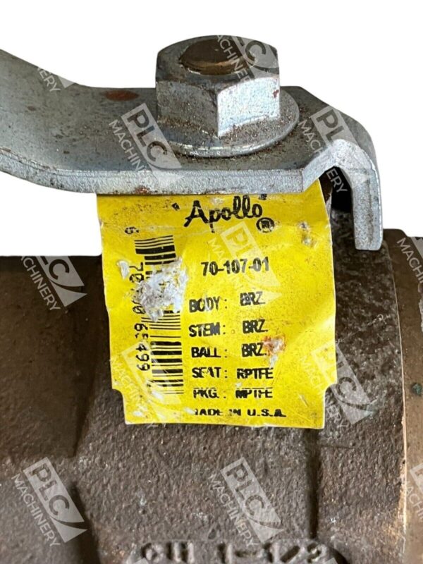 Apollo Valves BRZ RPTFE CII 1-1/2 Ball Valve 70-107-01 - Image 2