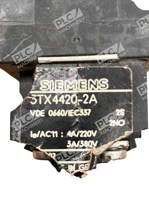 Siemens 16A Contactor 3TF2010-0AC2 w/ Siemens 3TX4420-2A - Image 3