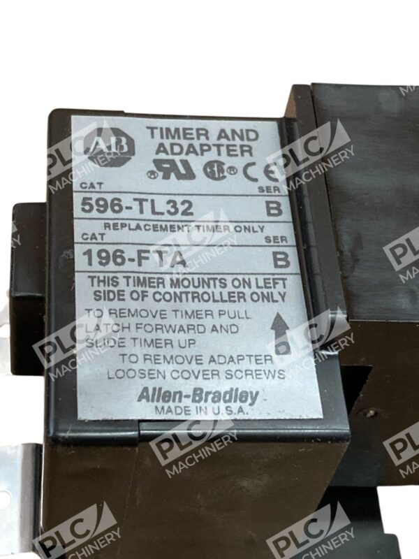 Allen Bradley AB Pneumatic Timer 596-TL32 /B - Image 8