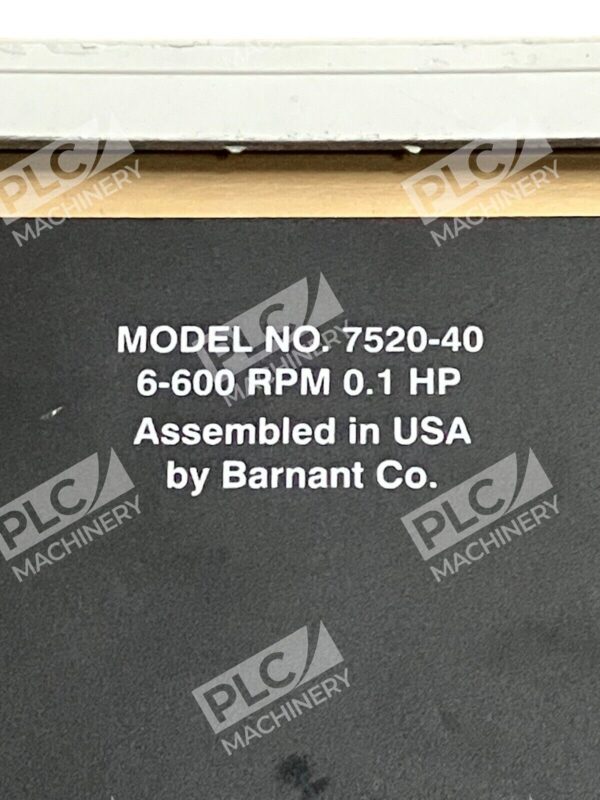 Cole-Parmer 7520-40 Masterflex Console Drive 6-600 RPM .1 HP No Pump - Image 4