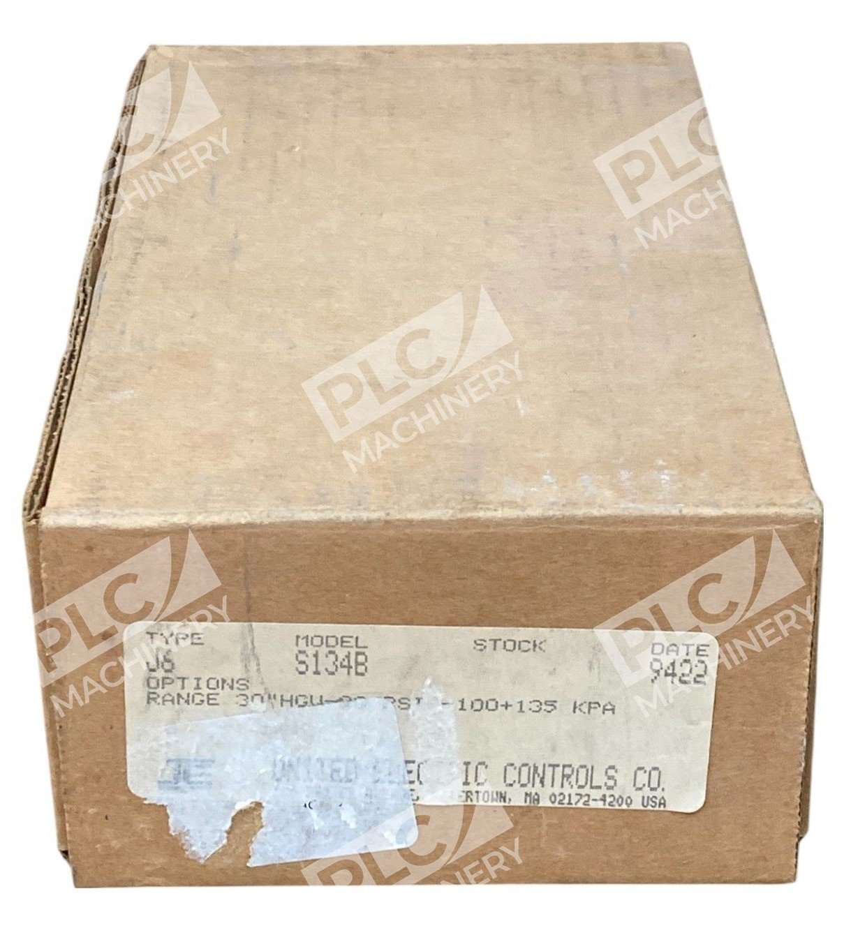 United Electric UE 15A 480VAC 30"HGV-20 PSI 25PSI Pressure Switch J6 S134B