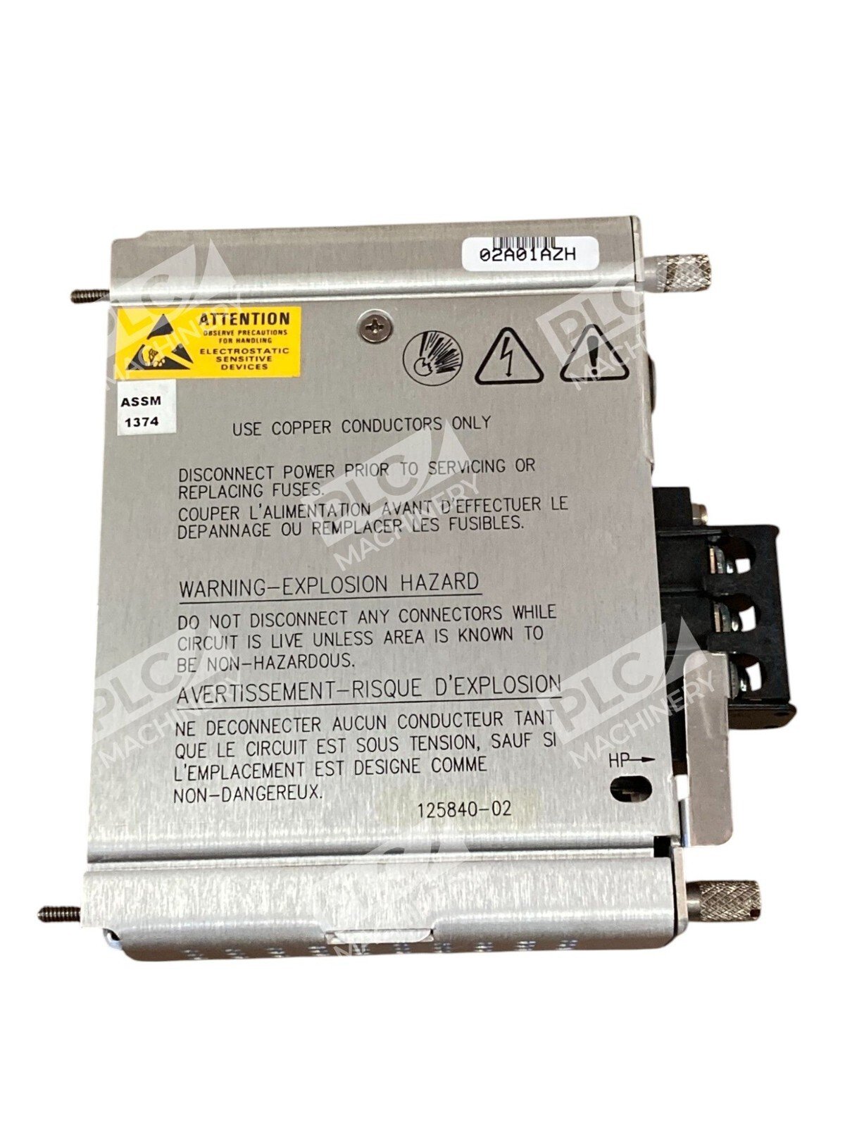 Bently Nevada 02A01AZH 85-125VAC 4.5A 4.5A 47-63Hz Power Supply 125840-02 - Image 6