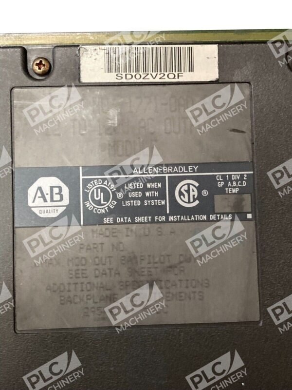 Allen Bradley AB 12 To 120VAC Output Module 1771-OAD /B - Image 2