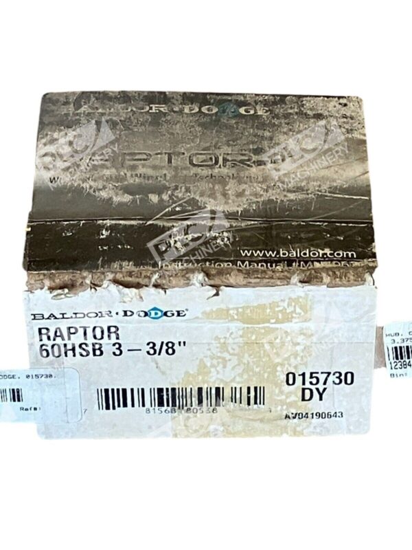 Baldor Dodge Raptor Coupling Hub 60HSB 3-3/8" 015730 - Image 2
