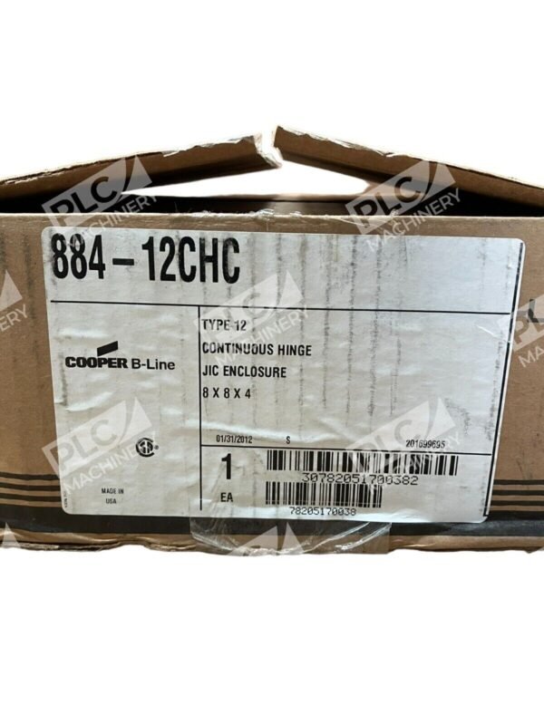 Cooper B-Line 884-12CHC Type 12 Continuous Hinge JIC Enclosure 8x8x4