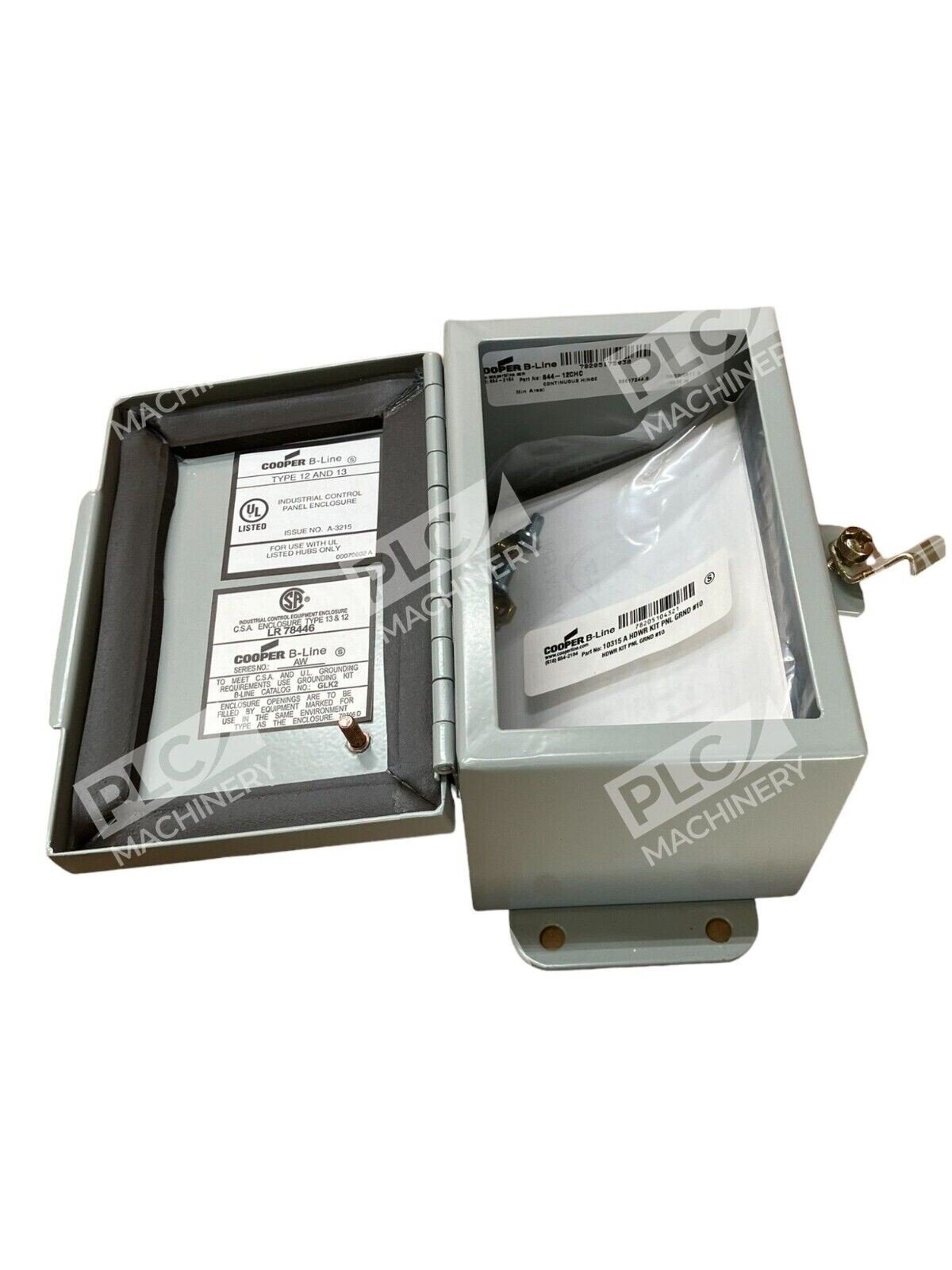 Cooper B-Line 644-12CHC Type 12 Continuous Hinge JIC Enclosure 6x4x4 - Image 5