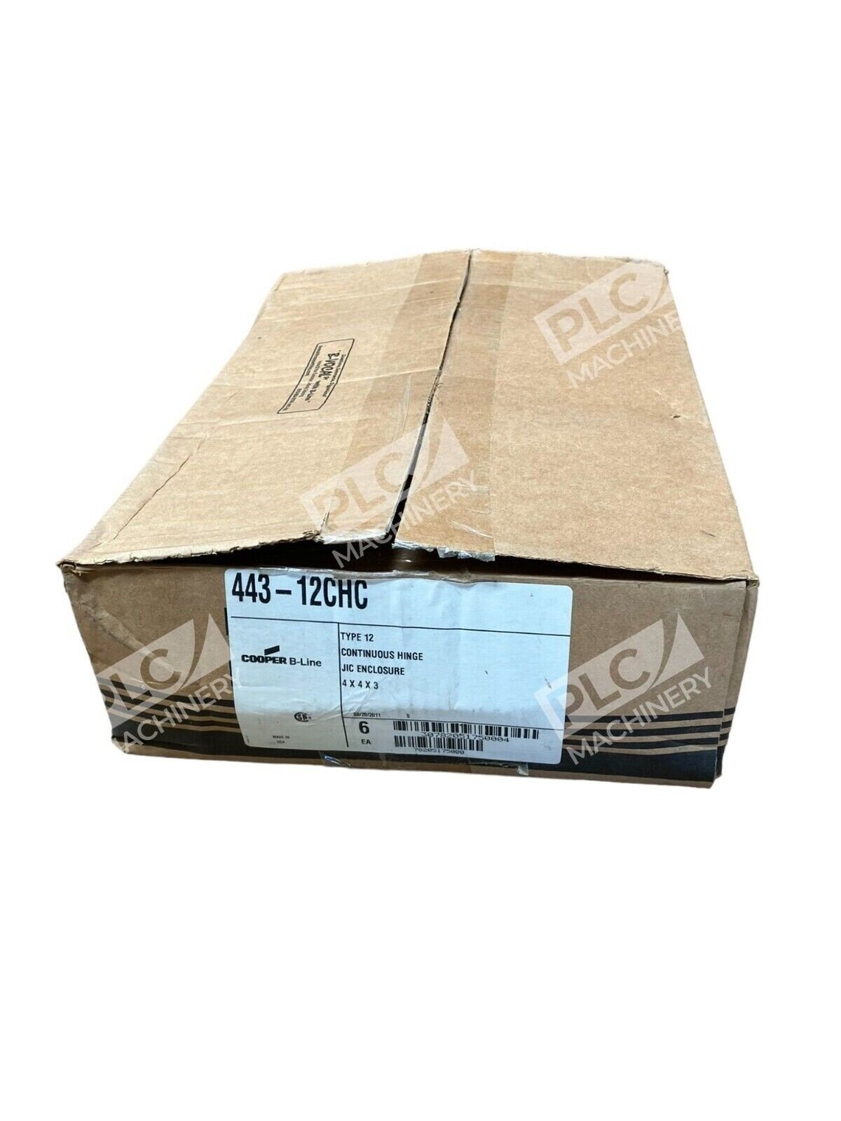 Cooper B-Line 443-12CHC Type 12 Continuous Hinge JIC Enclosure 4x4x3 (Box of 6)