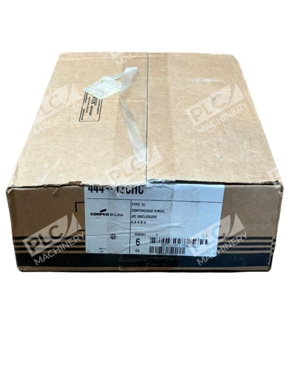 Cooper B-Line 444-12CHC Type 12 Continuous Hinge JIC Enclosure 4x4x4 (Box of 6)