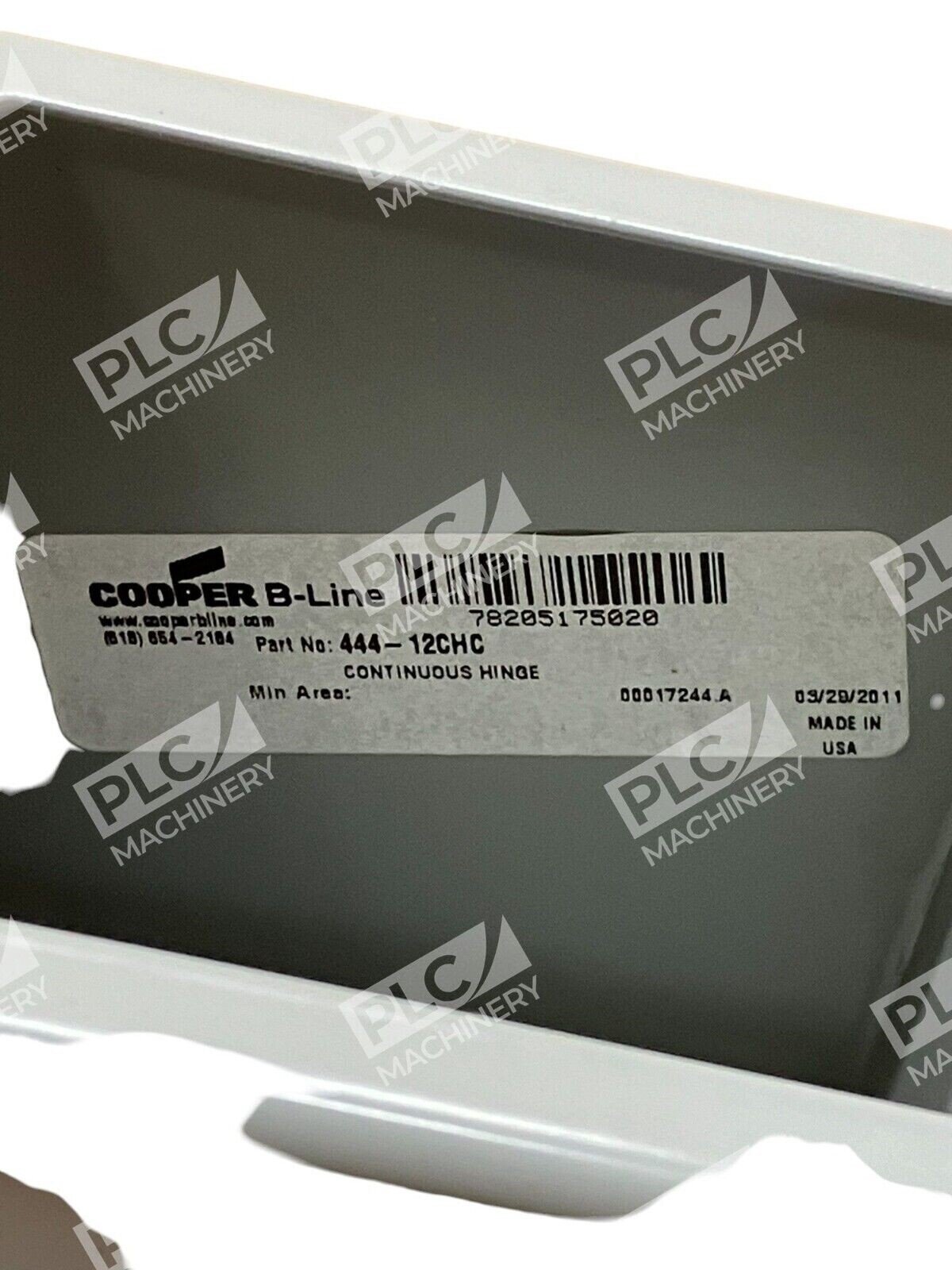 Cooper B-Line 444-12CHC Type 12 Continuous Hinge JIC Enclosure 4x4x4 (Box of 6) - Image 5