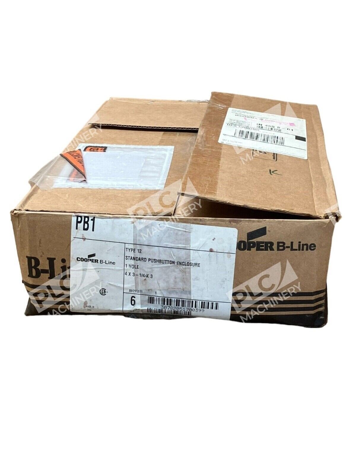 Cooper B-Line PB1 Type 12 Standard Pushbutton Enclosure 1 Hole 4x3-1/4x3 (Box of
