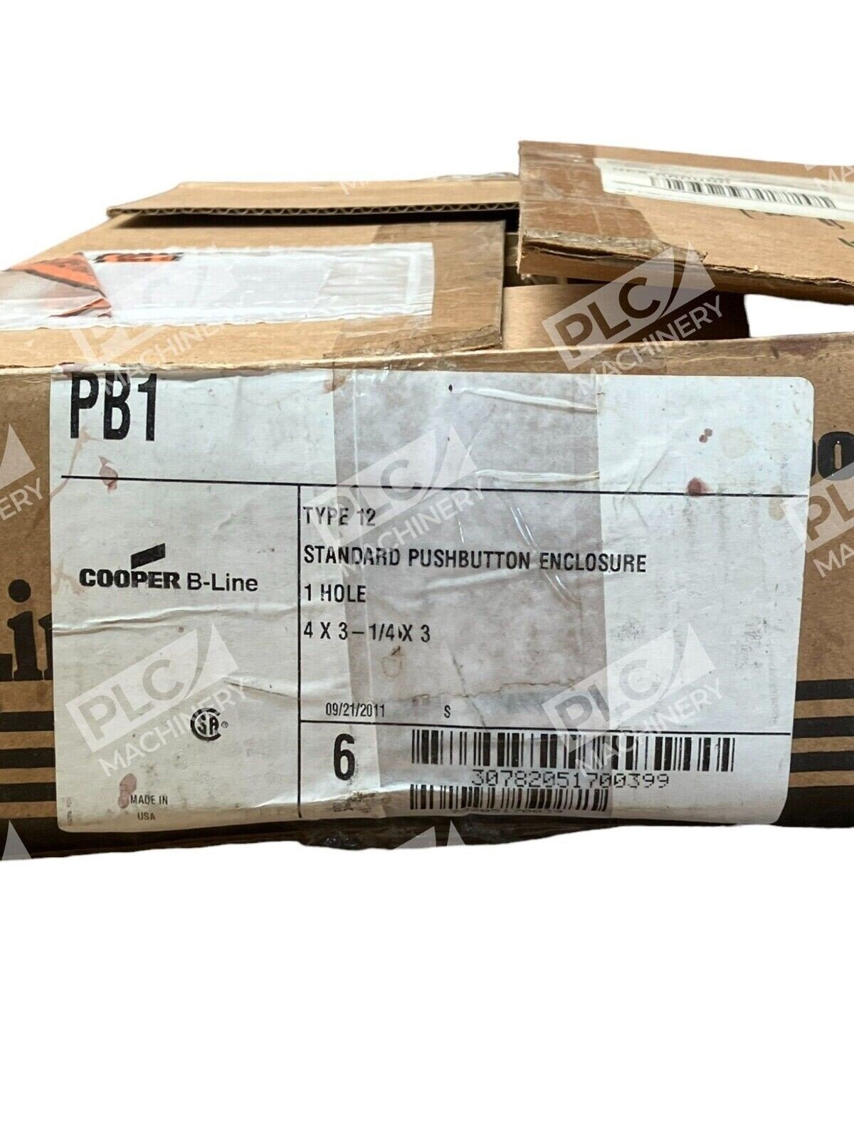 Cooper B-Line PB1 Type 12 Standard Pushbutton Enclosure 1 Hole 4x3-1/4x3 (Box of - Image 2