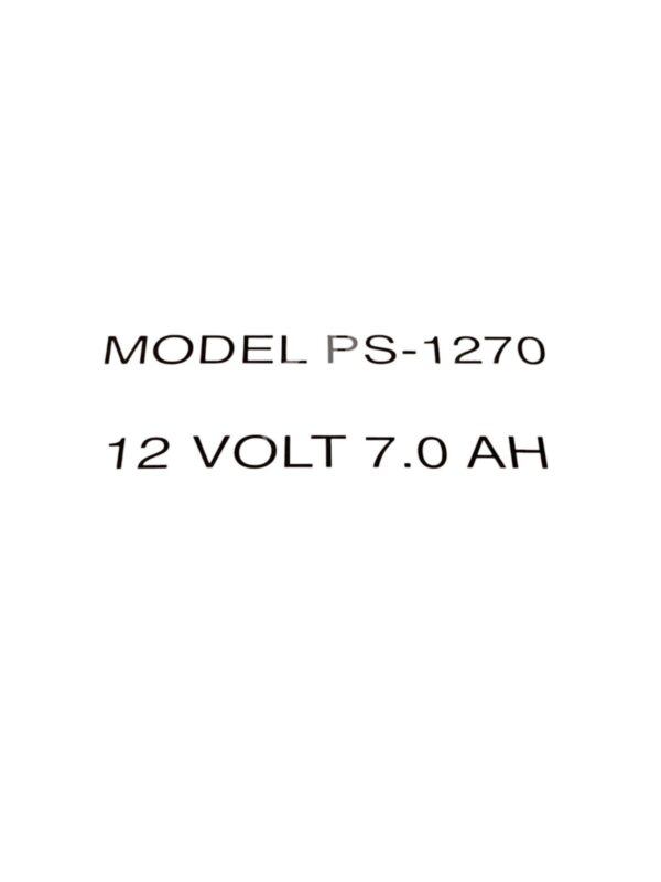 Power Sonic PS 12V 7.0A Sealed Rechargeable Battery PS-1270 F1 - Image 2