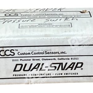 CCS Custom Controls Sensors 5A 0.5A 4500PSIG 6/75PSIG Pressure Switch 604GZM2