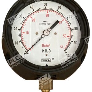 Wika 0-57Oz/in2 Brass Wetted Parts Pressure Gauge 0-100InH2O