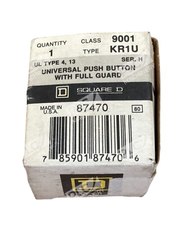 Square D UL Type 4, 13 Universal Push Button W/ Full Guard 9001 KR1U /H