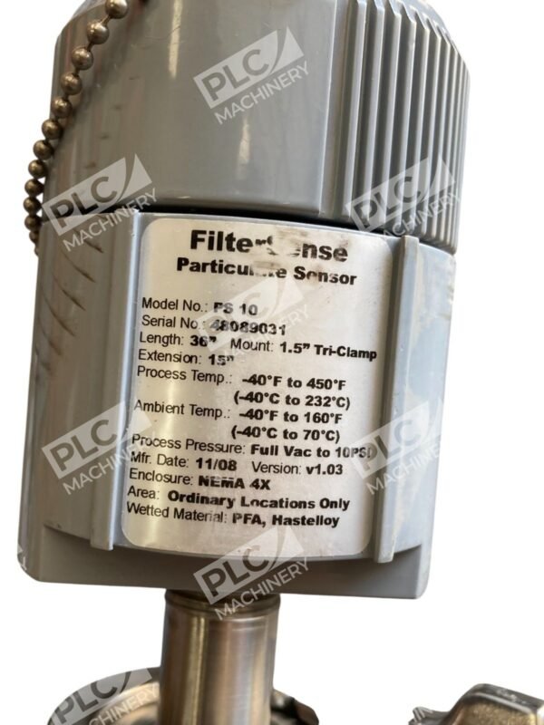 FilterSense 10PSI NEMA 4X 36" 1.5" Tri-Clamp 15" Particulate Sensor PS 10 - Image 7