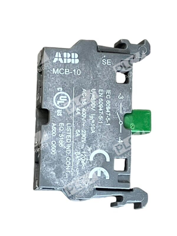 ABB AC-15 10A Contact Block MCB-10 - Image 2