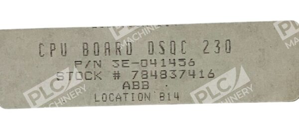 ABB DSQC 230 CPU Board 3E-041456 - Image 2