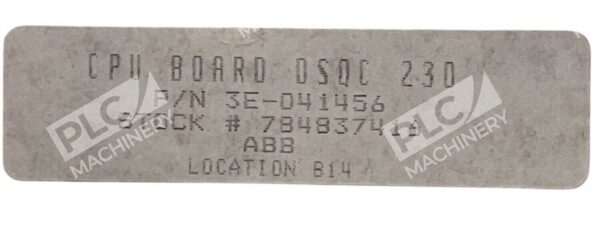 ABB DSQC 230 CPU Board 3E-041456 - Image 4