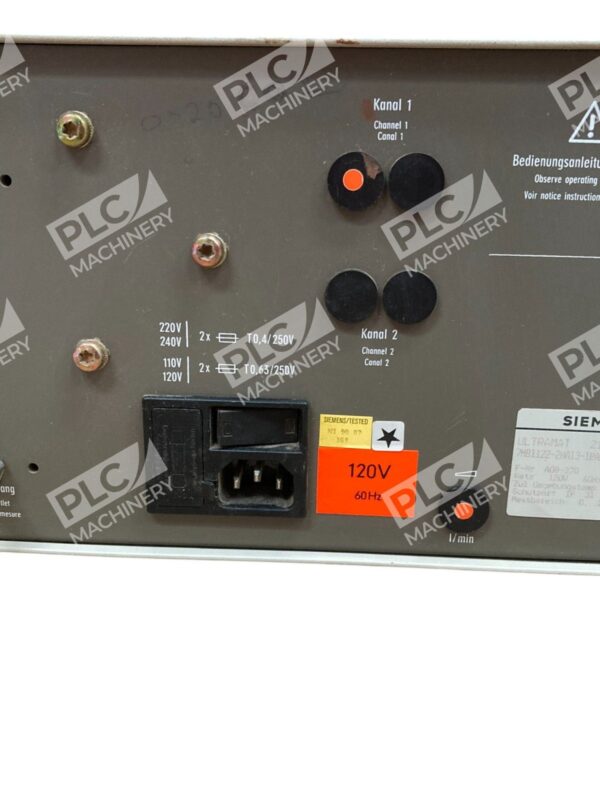 Siemens 120V 60Hz Ultramat 21 P Gas Analyzer 7MB1122-2HA13-1BA1 - Image 9