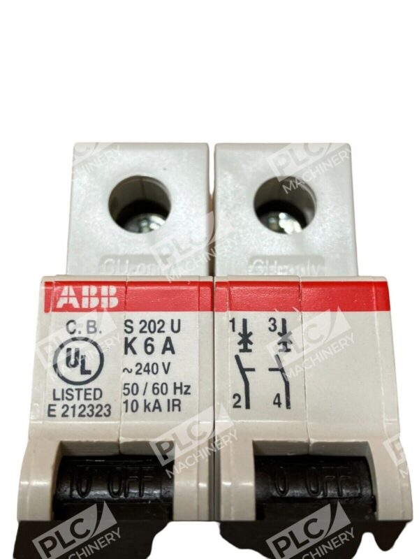 ABB S202UK6A 2 Pole Circuit Breaker S202U-K6A - Image 2