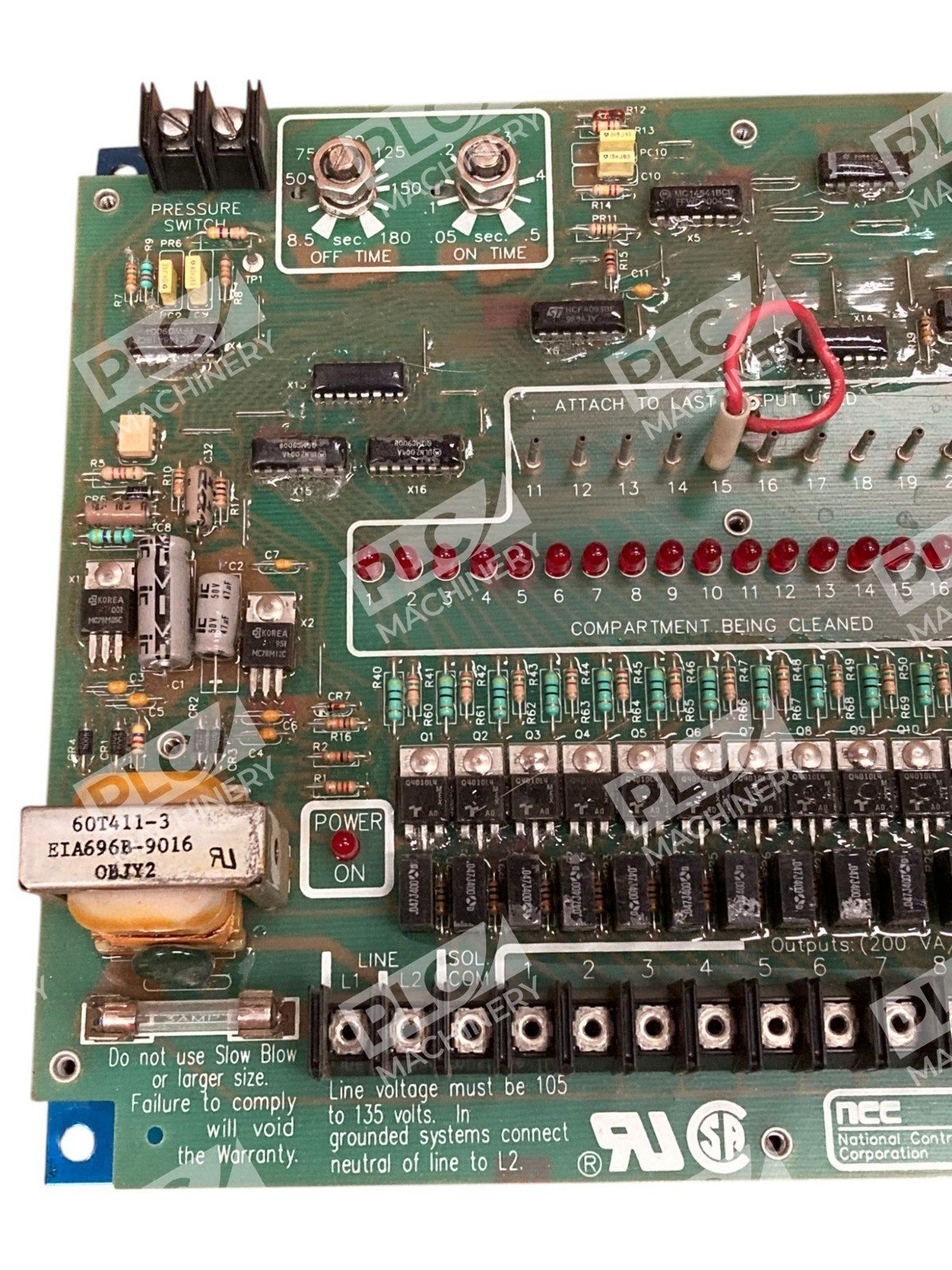 NCC Nationa Controls Corp 105-135VAC 50-60Hz Program Control DNC-T2020-B10 - Image 3
