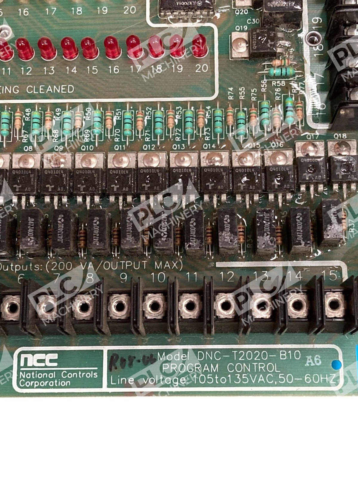 NCC Nationa Controls Corp 105-135VAC 50-60Hz Program Control DNC-T2020-B10 - Image 6
