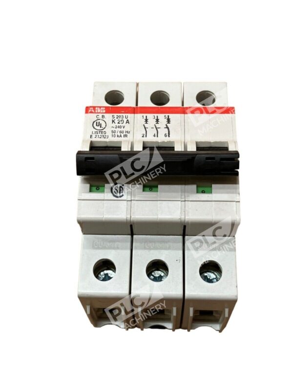 ABB S203UK20A 3 Pole Circuit Breaker S203U-K20A