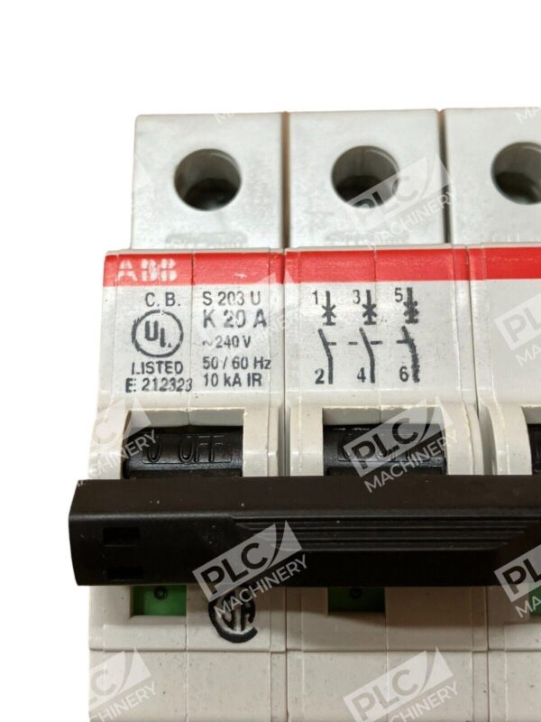ABB S203UK20A 3 Pole Circuit Breaker S203U-K20A - Image 2