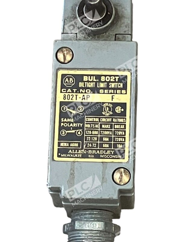 Allen Bradley Bulletin 802T Oiltight Limit Switch 802T-AP /F - Image 2
