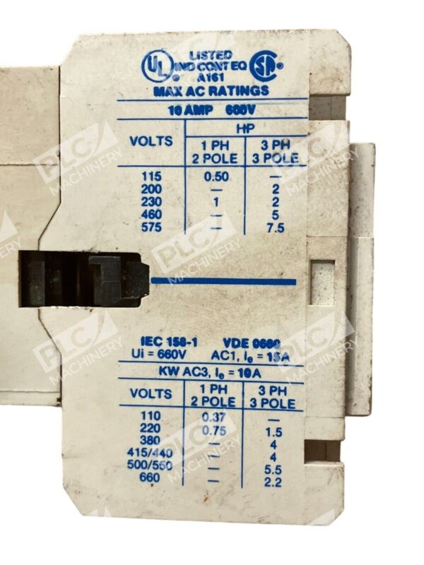 Cutler Hammer AE16BNO /A1 10A SizeB Starter - Image 3