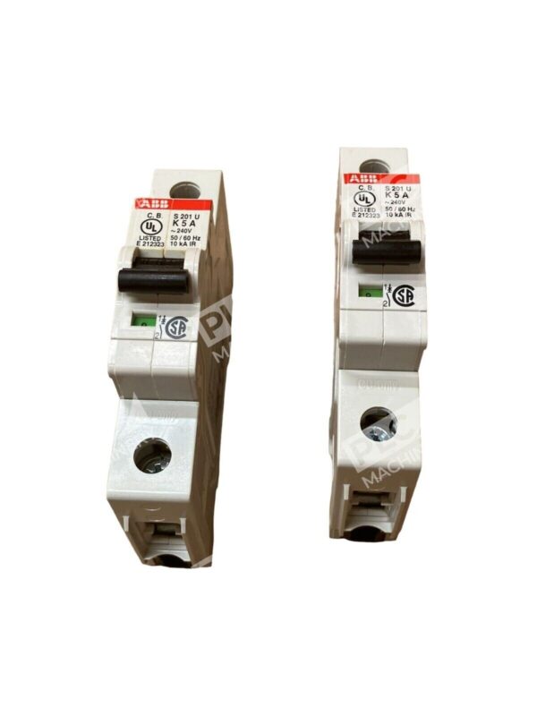 ABB S201UK5A 1 Pole Circuit Breaker 5A (lot of 2)